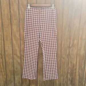 Altar'd State Houndstooth Knit Kick Flare Womens Size M